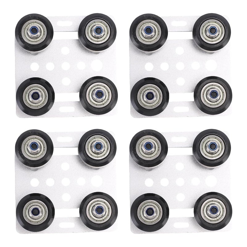 Aluminum Alloy 3D Printer Extruder Back Support Board With Wheels For 2020 V Series - Image 1